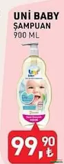 UNİ BABY BEBEK ŞAMPUANI 900 ML fiyat ve kampanya bilgisi